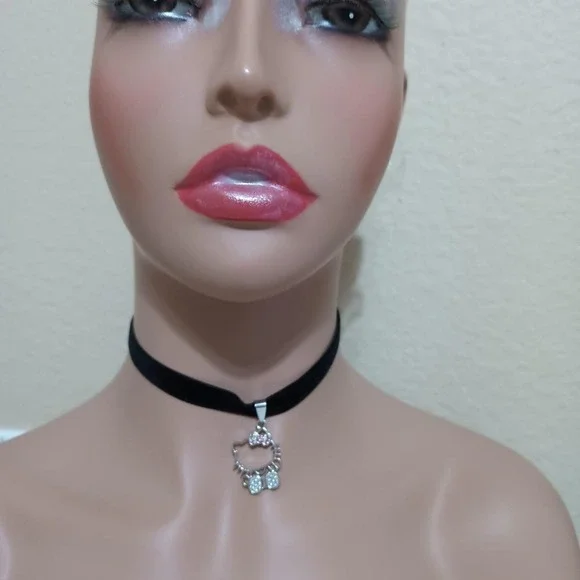 Silver tone pink bow hello - Picture 5 of 7